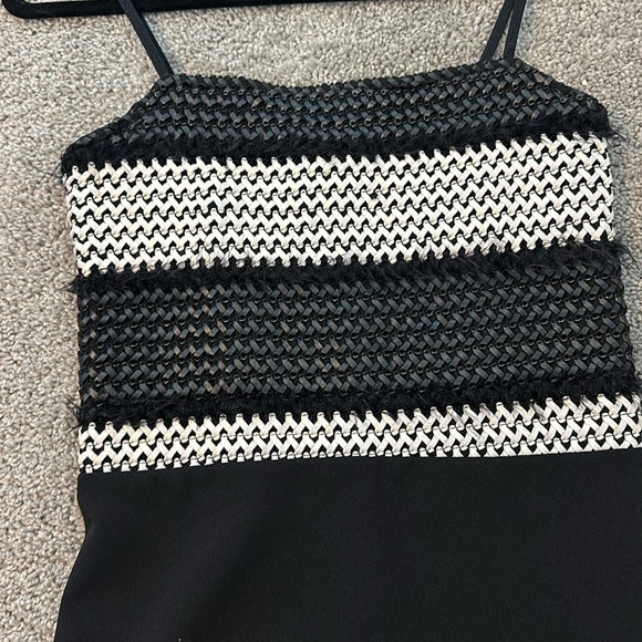 Detailed Black Cocktail Dress - Picture 3 of 4